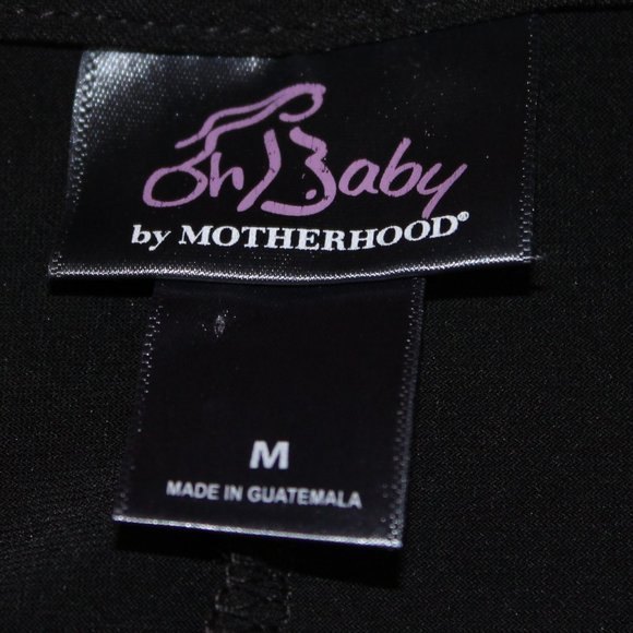 Oh Baby by Motherhood Stretchy SImple Black LS Dress Size M - Picture 3 of 4
